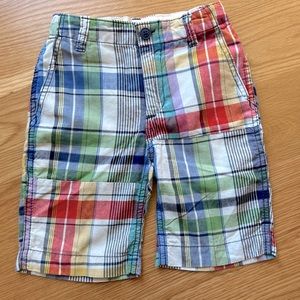 Plaid Chino Shorts